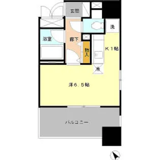レリシェス日本橋【4階】の間取り