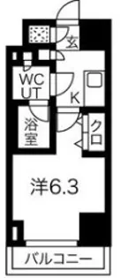 スパシエヴァロル品川荏原【2階】の間取り