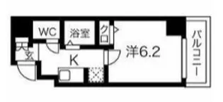 スパシエ門前仲町サウスクレスト【3階】の間取り