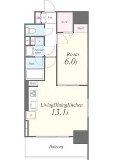 キャナルテラス品川【14階】の間取り