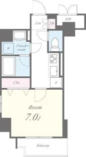 ドルチェ ドミール【5階】の間取り