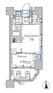 パークアクシス学芸大学レジデンス【8階】の間取り