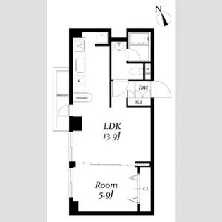 西麻布アネックス【3階】の間取り