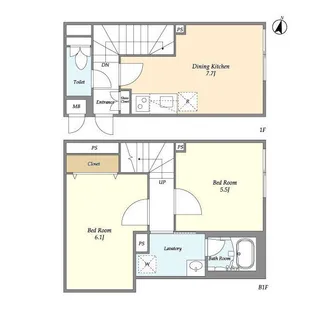 LEGALAND笹塚【1階】の間取り