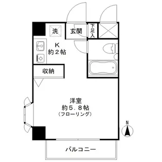東京都世田谷区弦巻3丁目【マンション】の間取り