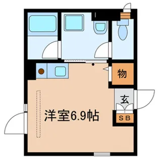 ラディアン大井【1階】の間取り
