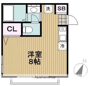 フェルマータ目黒本町【2階】の間取り
