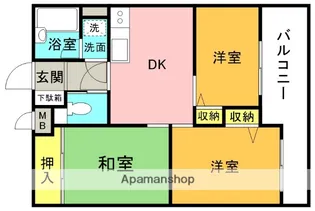 アルカサール小机【201号室】の間取り