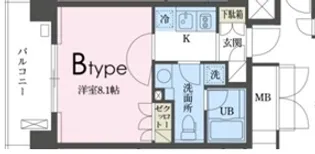 ガレリア東新宿【8階】の間取り