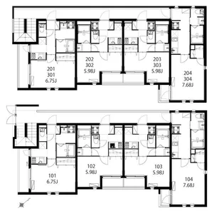 モダンアパートメント武蔵小山【3階】の間取り