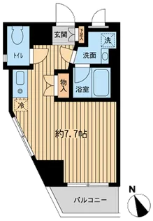 神楽坂フラッツ【5階】の間取り