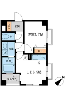 ルクレ初台【4階】の間取り