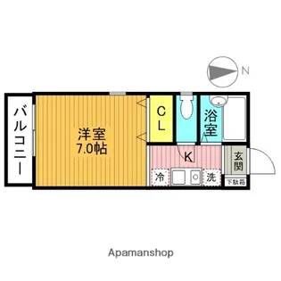 スプリングハイム【1階】の間取り