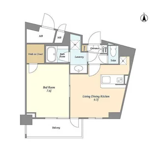 オーキッドレジデンス神楽坂【3階】の間取り