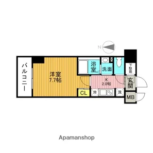 ハーモニーレジデンス東京イーストガーデン【1階】の間取り