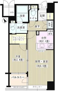 THEパームス南大塚【4階】の間取り