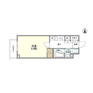 コンフォリア桜上水【1階】の間取り