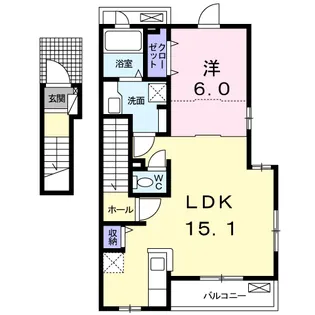 SENT LEO(セント レオ【2階】の間取り