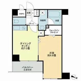 アビテ松濤【2階】の間取り