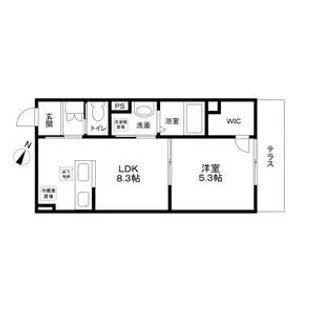 フォレストメゾン雪が谷【1階】の間取り