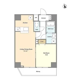 グランカーサ大森海岸【15階】の間取り