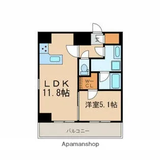 東京都品川区上大崎3丁目【マンション】の間取り