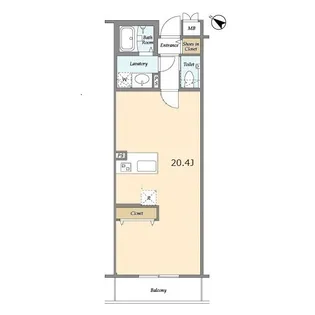 BLESS北新宿【3階】の間取り