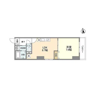 シャルム東陽【3階】の間取り