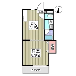第2成城島田マンション【1階】の間取り