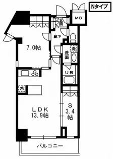レジディア杉並方南町【5階】の間取り
