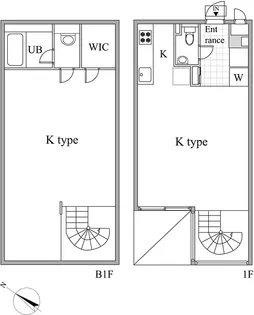 レジディア目黒Ⅱ【1階】の間取り