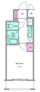 レジディア広尾Ⅱ【3階】の間取り