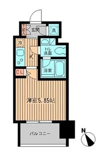レジディア大森【11階】の間取り