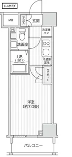 レジディア笹塚Ⅱ【3階】の間取り
