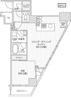 レジディア笹塚Ⅱ【9階】の間取り