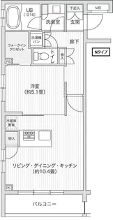 レジディア笹塚Ⅱ【2階】の間取り