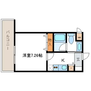 レジディア新川【4階】の間取り