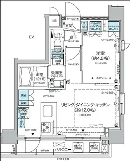 レジディア蒲田Ⅴ【11階】の間取り
