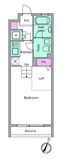 レジディア笹塚【1階】の間取り