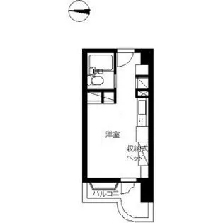 インペリアル南麻布サテライト【531号室号室】の間取り