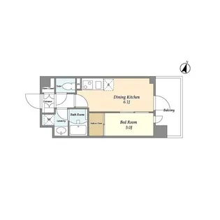 アジュールテラス目黒八雲【3階】の間取り