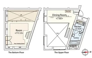 カスタリア恵比寿【1階】の間取り