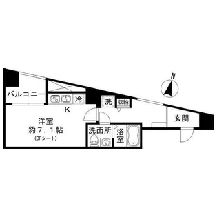 フロレゾン代々木【2階】の間取り