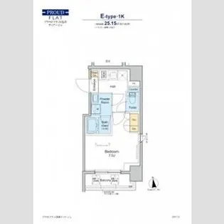 プラウドフラット浅草ディアージュ【2階】の間取り