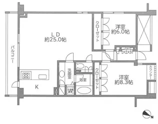 レジディア北新宿【3階】の間取り