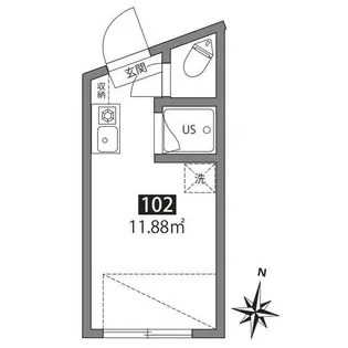 SOLEIL大岡山【1階】の間取り