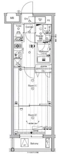 PREMIUM CUBE 東高円寺【4階】の間取り