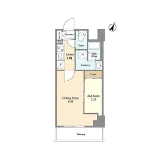 プラート宮坂【1階】の間取り