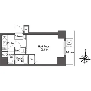 エスタート両国【4階】の間取り