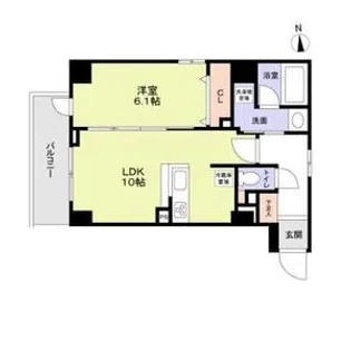 ルーセントK台東【9階】の間取り